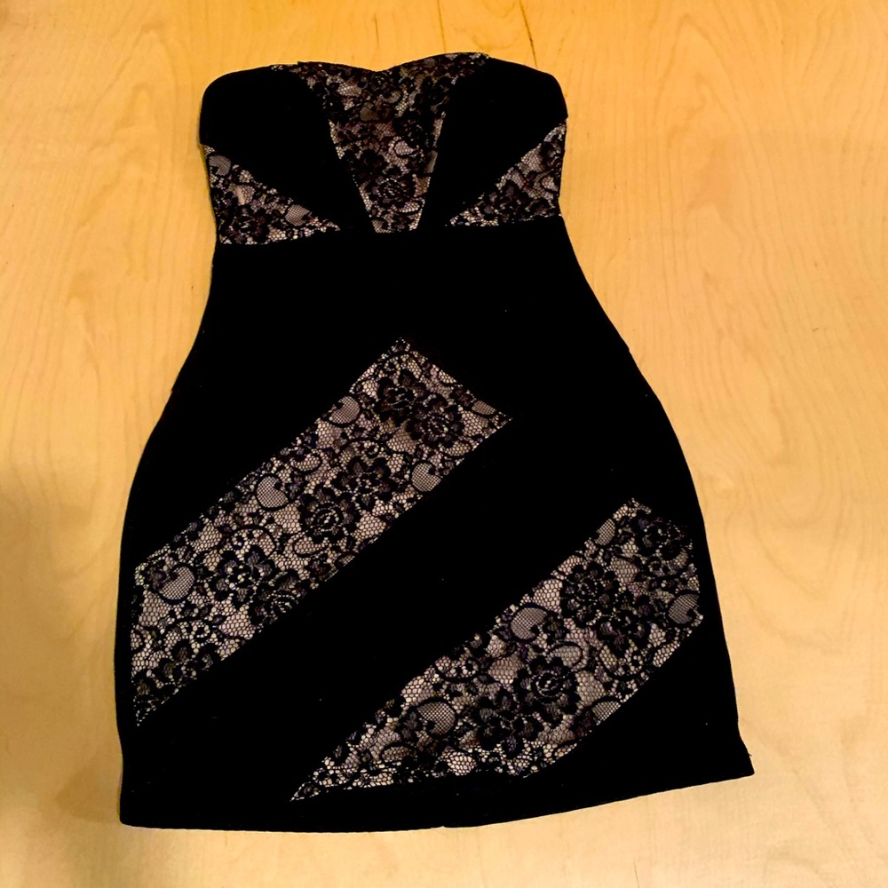 Lace Strapless Dress (Size 3)